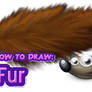 How to draw fur using GIMP ( with a mouse )