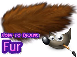 How to draw fur using GIMP ( with a mouse )