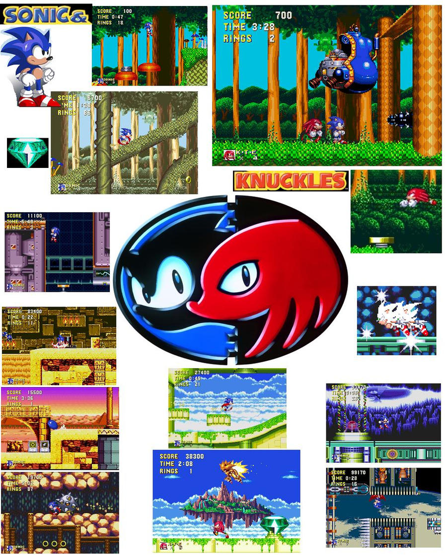 Knucle Games Sonic and Knuckles poster by Emlyned on DeviantArt