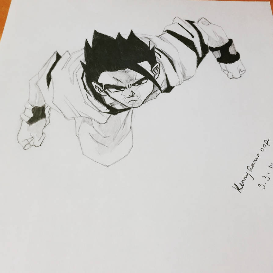 Gohan Writing Gohan by RamroopKenny on DeviantArt