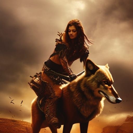 Guy Riding Wolf Lets ride a wolf by Seekerofgoodness on DeviantArt