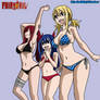 Fairy Tail Girls in Bikini (Colored)