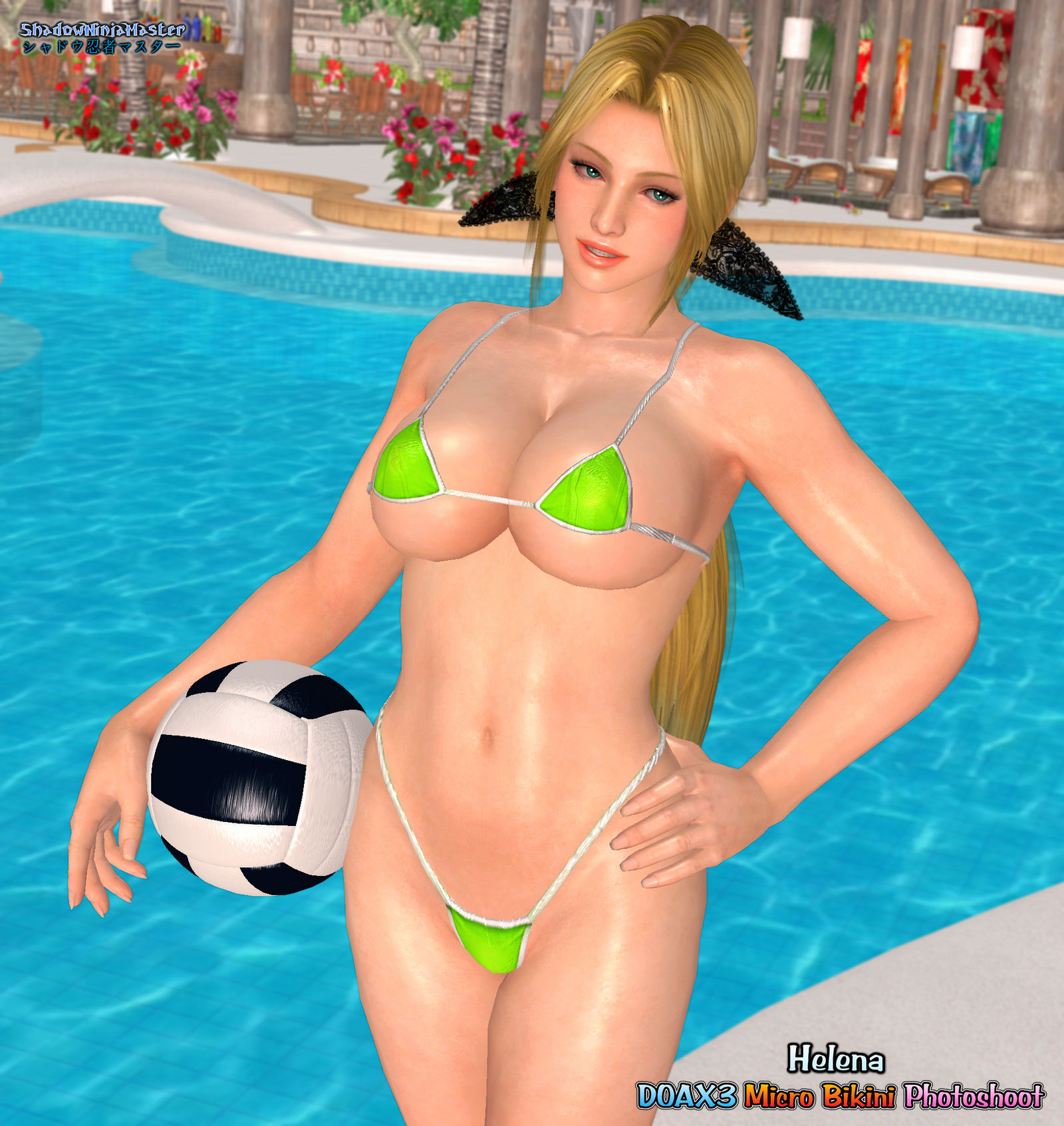DOAX3 Micro Bikini Photoshoot: Helena
