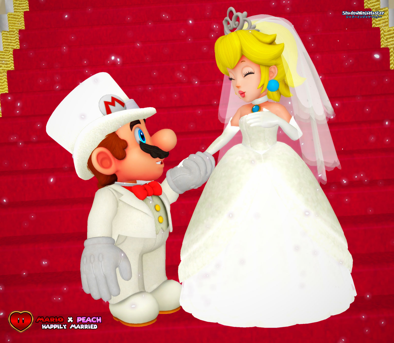 Mario X Peach Happily Married by ShadowNinjaMaster on DeviantArt
