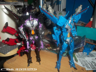 AM Skywarp + (AM) Thundercracker (001)