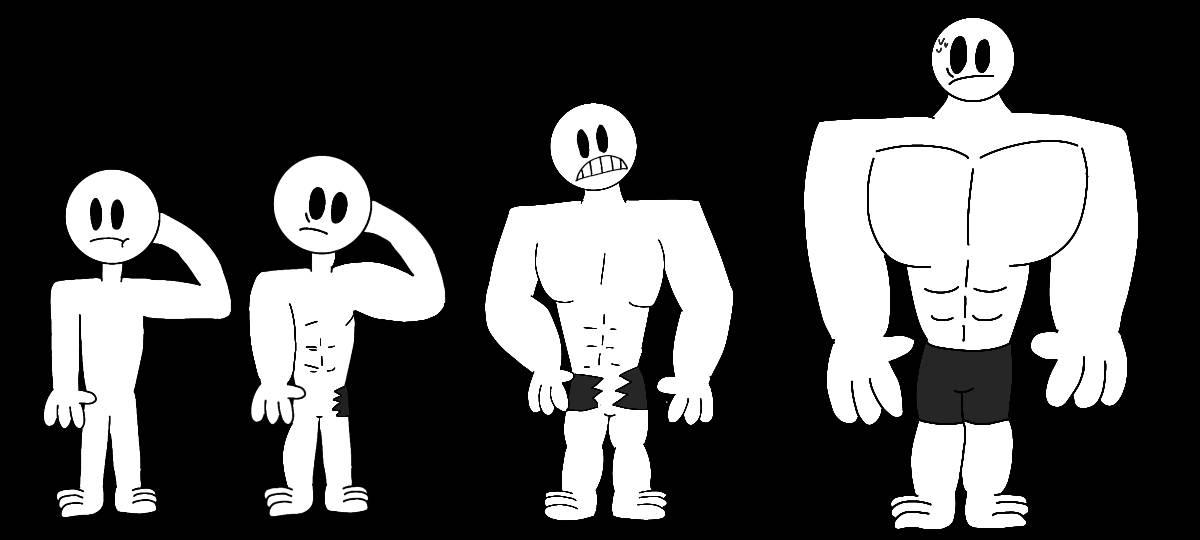 Muscle Growth practice by WaterSandaconda on DeviantArt