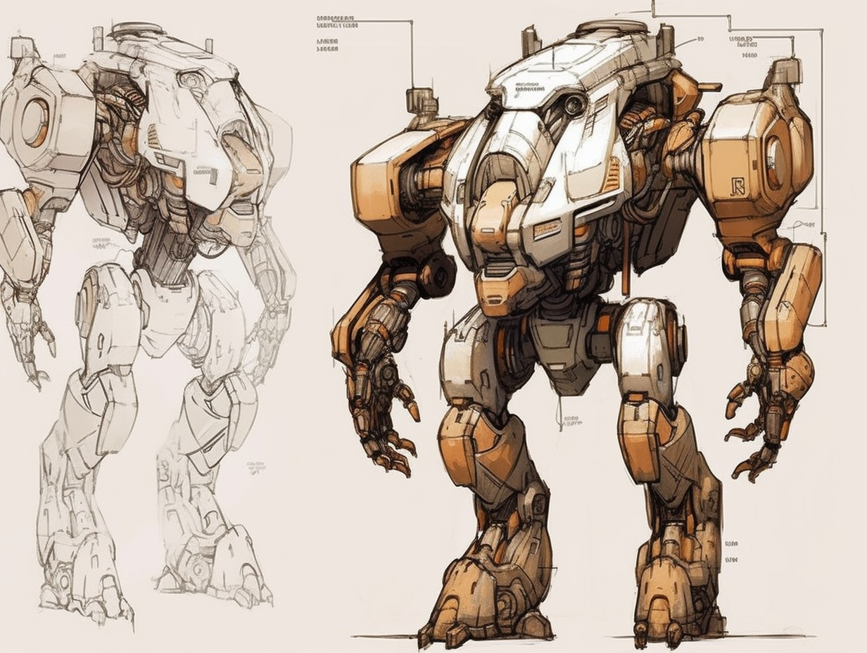 Detailed Mecha Mecha Sketch 06 by DarkWhite2981 on DeviantArt