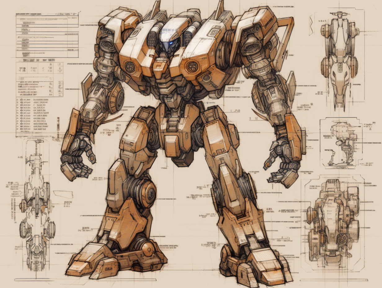 Detailed Mecha Detailed Plans of a Mecha 02 by DarkWhite2981 on DeviantArt