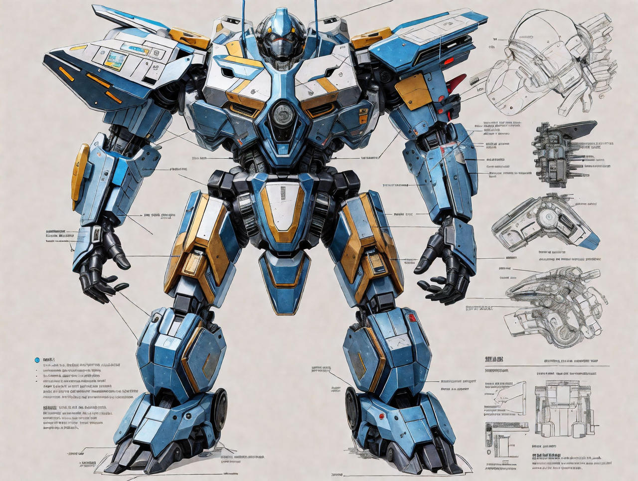 Blue Mecha Infography 03 by DarkWhite2981 on DeviantArt