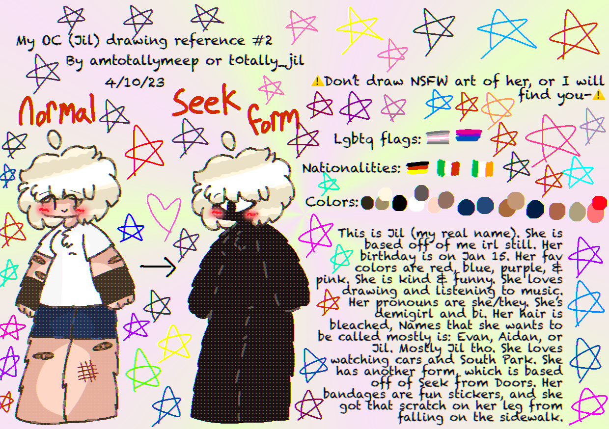 My OC drawing reference #2 by amtotallymeep on DeviantArt