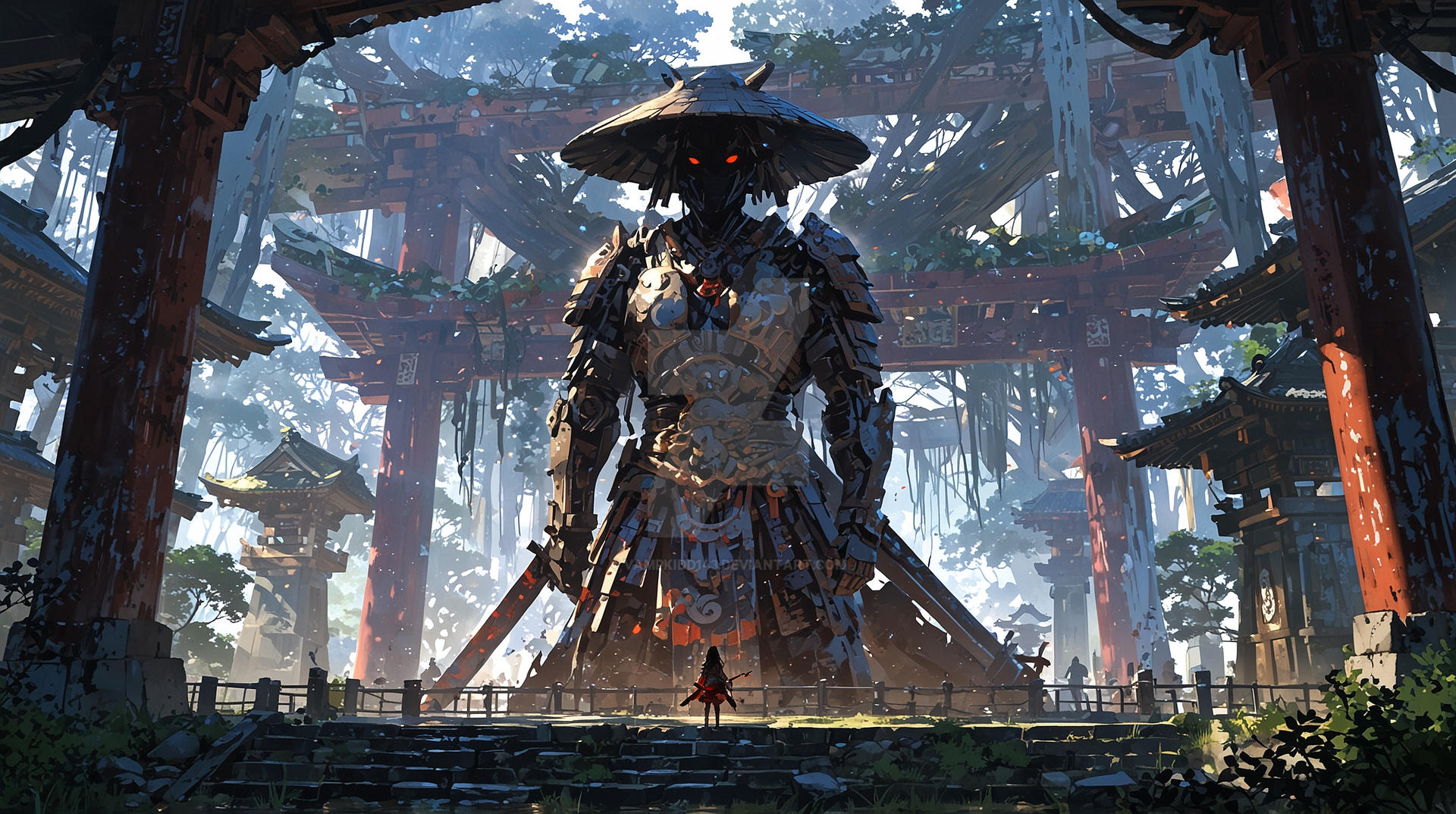 Samurai Mech Front Rear Samurai Mech by VampKidd143 on DeviantArt