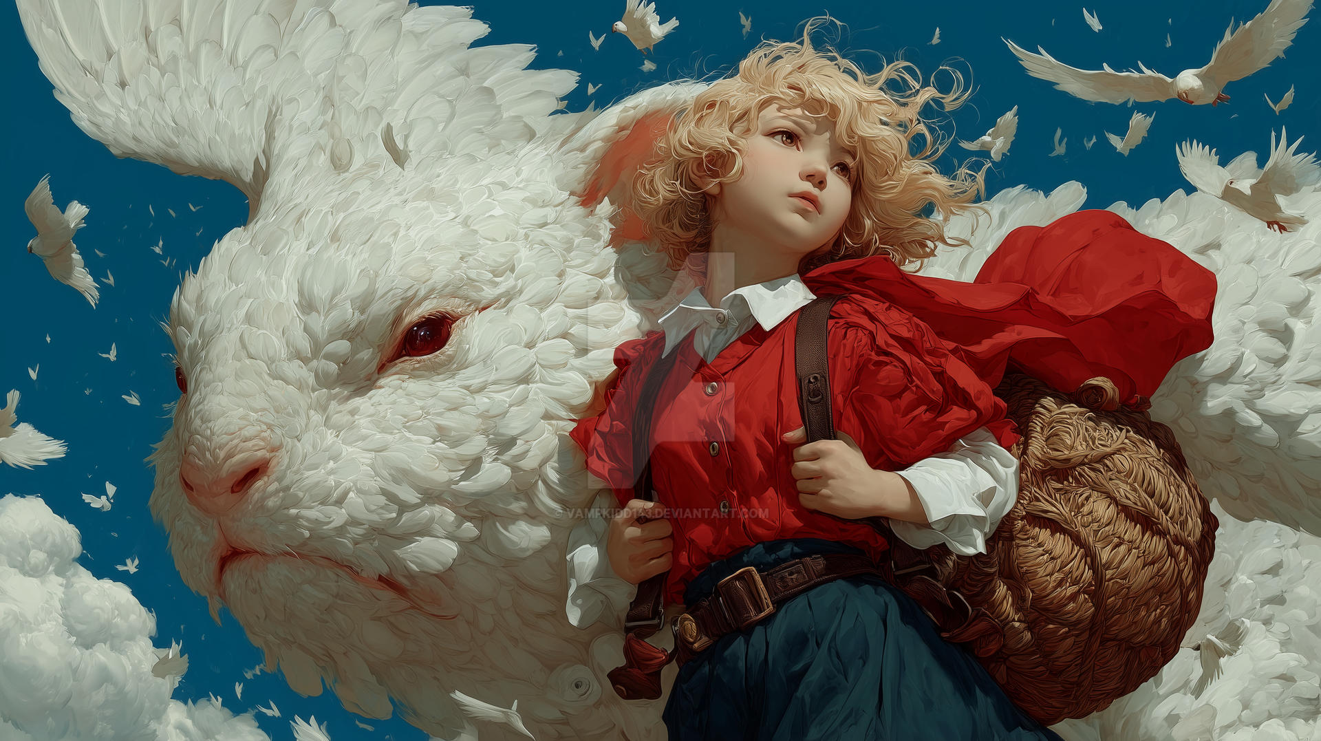 Beast Kin Girl Rabbit The Girl and the Cloud Beast by VampKidd143 on DeviantArt