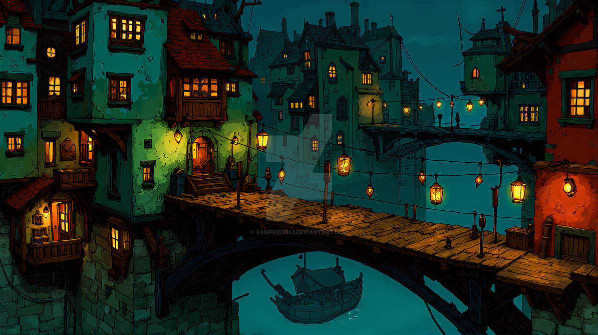 Riverside Village by VampKidd143 on DeviantArt