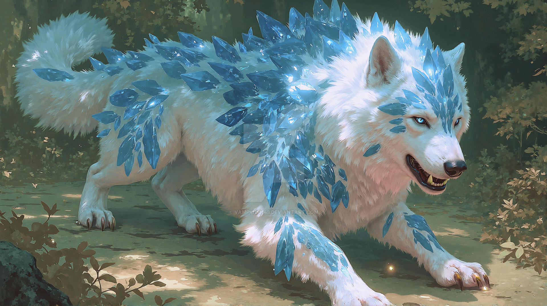 Crystal Wolves Crystal Wolf Guardian by VampKidd143 on DeviantArt