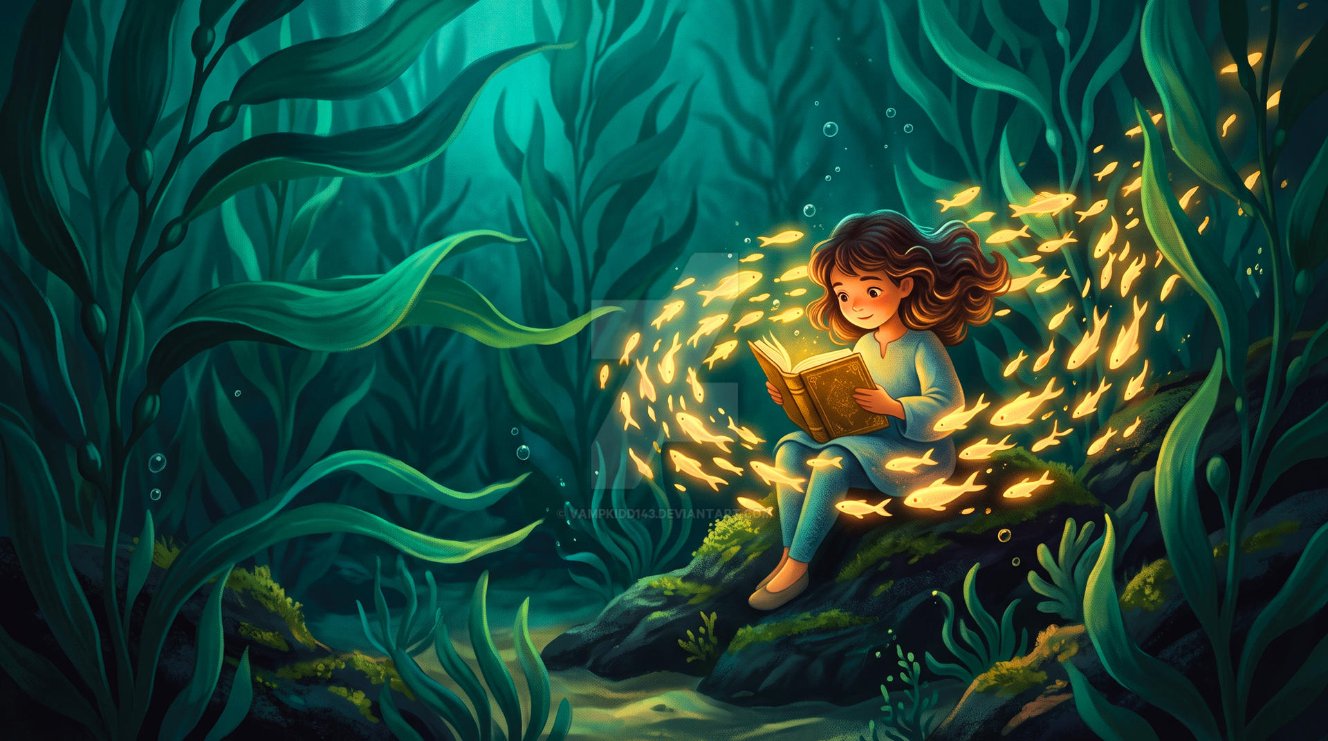 Swarms of Light Around a Quiet Reader