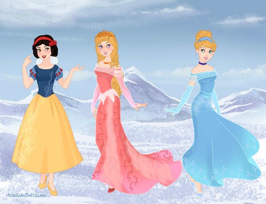 AzaleasDolls SnowQueenScene - Disney Princesses 3 by CheshireScalliArt on  DeviantArt