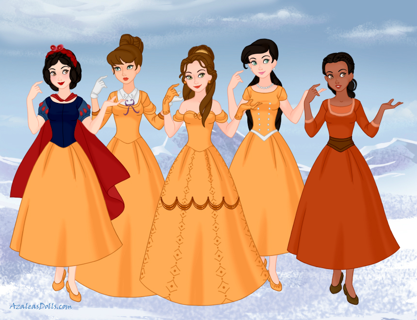 AzaleasDolls SnowQueenScene - Disney Princesses 4 by CheshireScalliArt on  DeviantArt