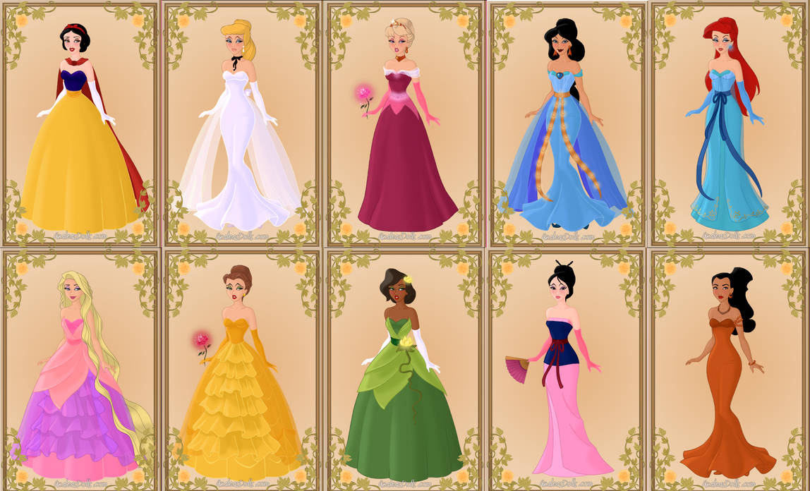 Designer Disney Princesses by Snyder0101 on DeviantArt