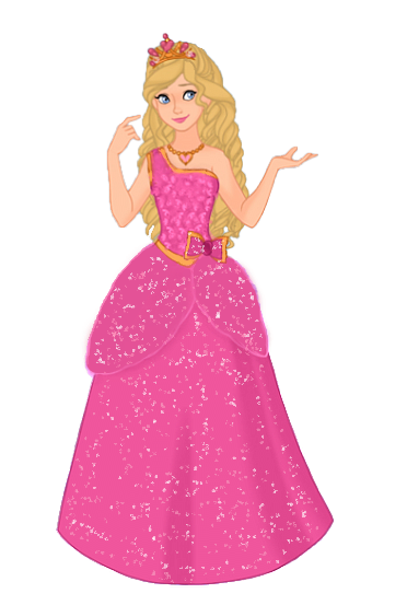 princess charm dresses Barbara Princess Charm Cosplay Costume Pink Dress with Necklace and Crown
