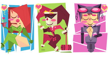 ::Gotham Girls Postcard set::