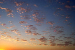 Scattered Cloud Sunset 01