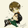 Chibi Eren and Heichouu