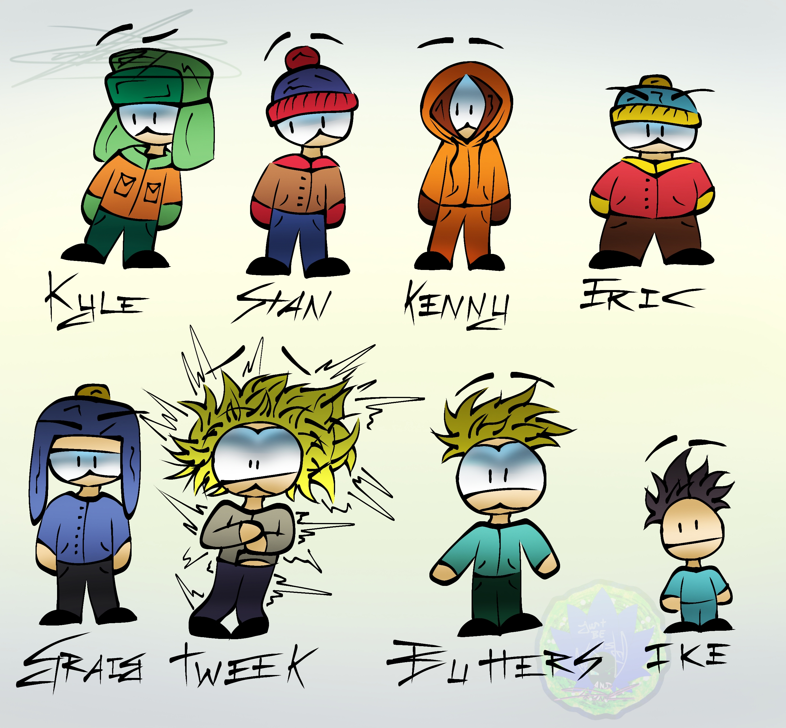 South Park Boys (South Park Characters) by SodiiumArt on DeviantArt