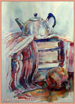 Still life with pomegranate by LORETANA Still life with pomegranate by LORETANA