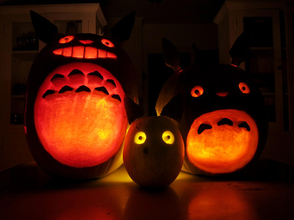 Totoro Pumpkins By Llllucid On DeviantArt
