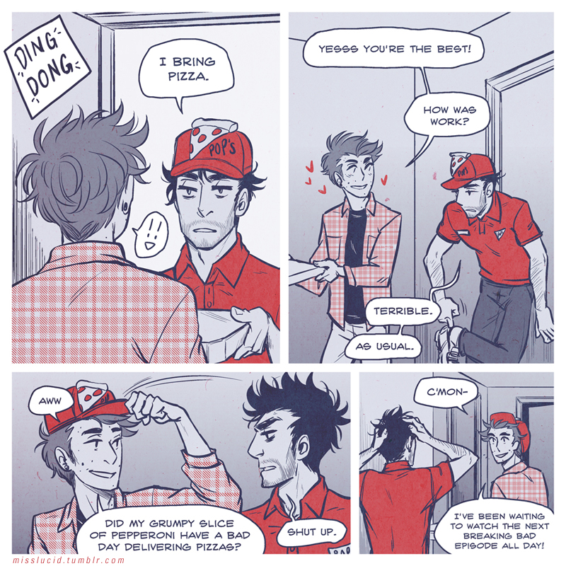 sterek pizza au page 1 by llllucid on