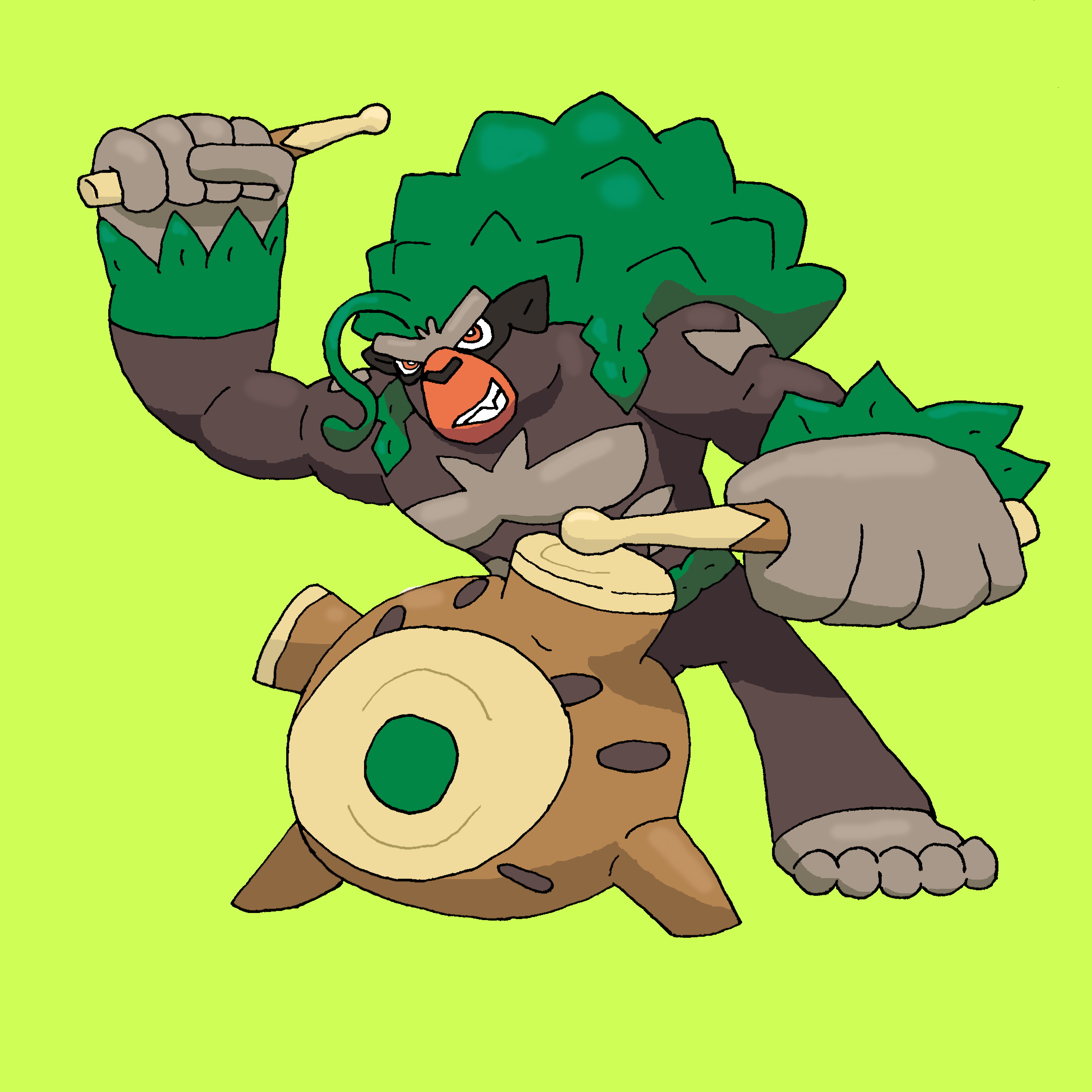 Pokemon Rillaboom 812 by winnietaz on DeviantArt