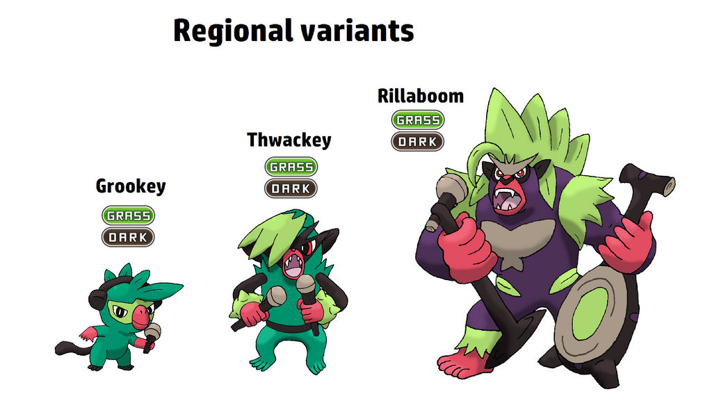Pokémon - Introducing Thwackey and Rillaboom, the evolved