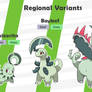 Regional Variants Chikorita Bayleef and Magnium