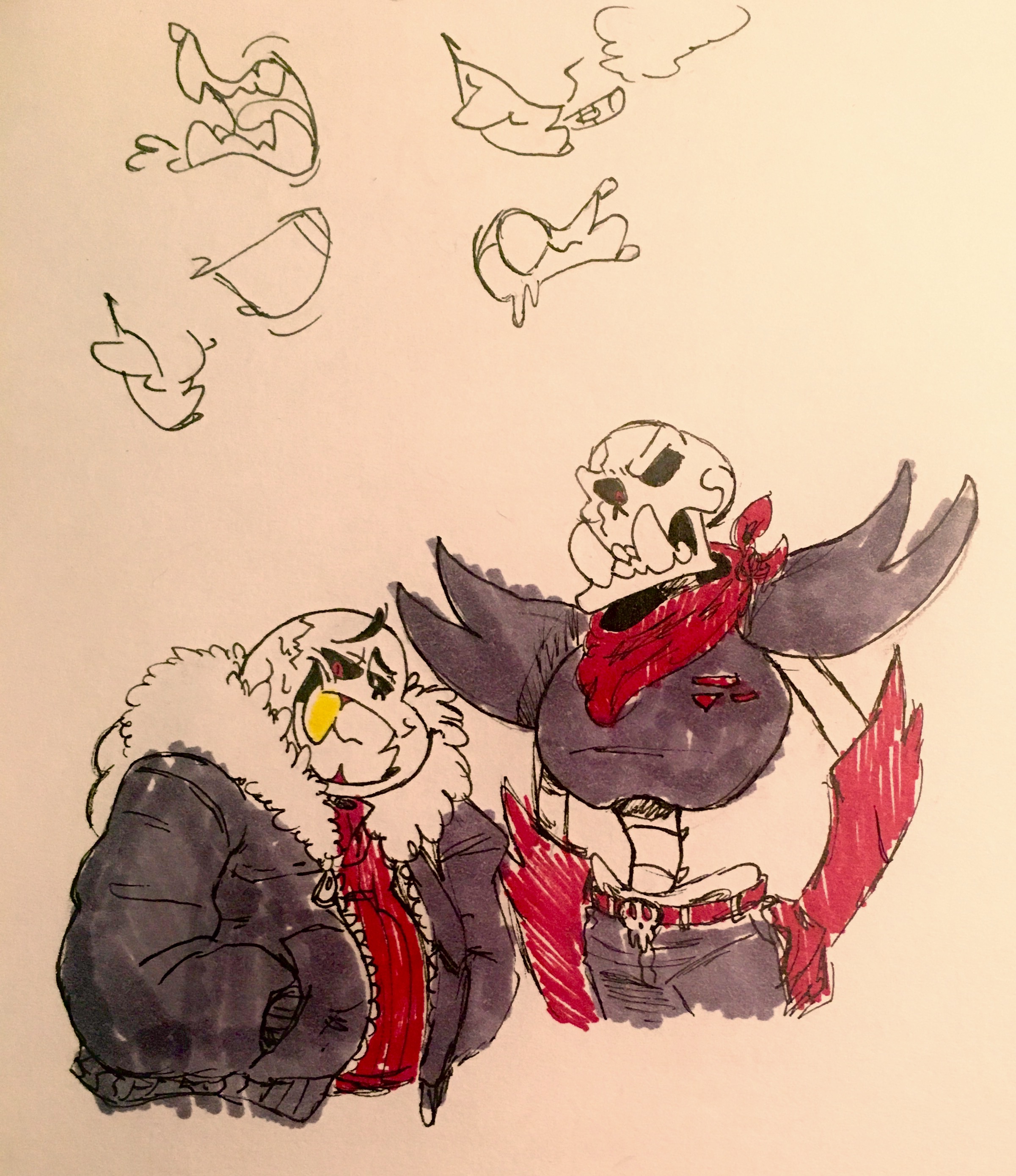 Underfell Sans and Papyrus! - Underfell - Magnet