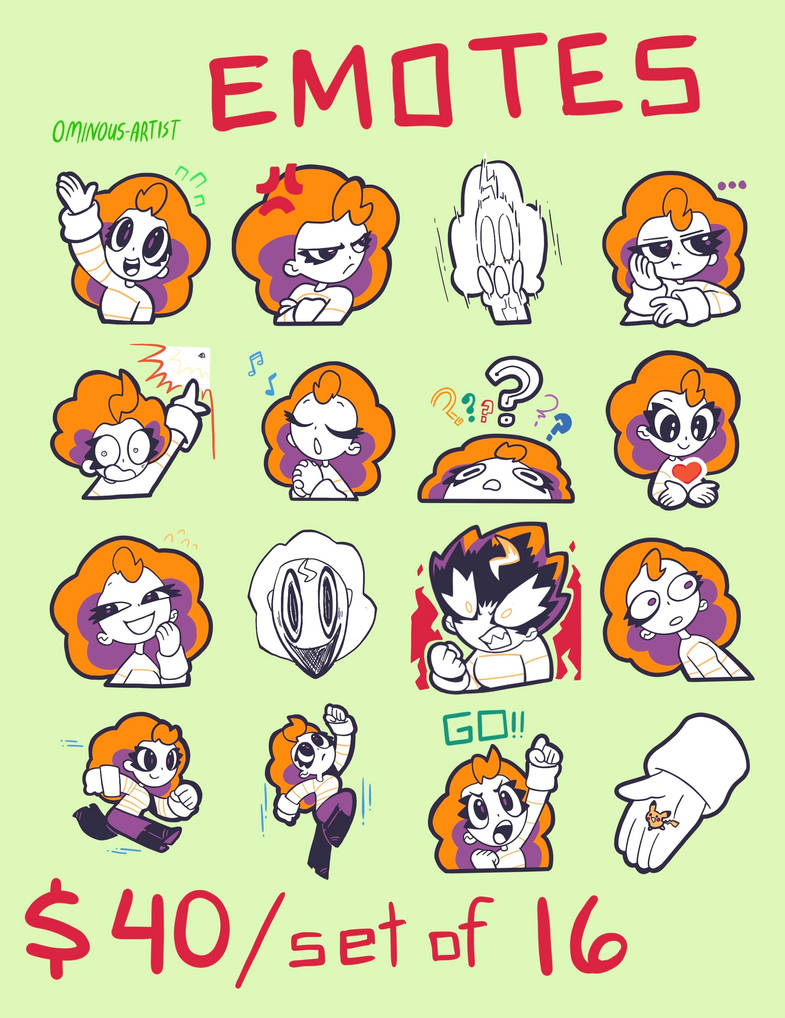 EMOTEs Image examples by Ominous-Artist on DeviantArt