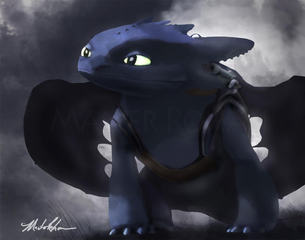 Toothless Portrait by masterrohan on DeviantArt