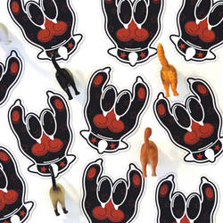 Rock On Paw Magnets
