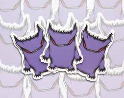 Creepy Gengar Sticker