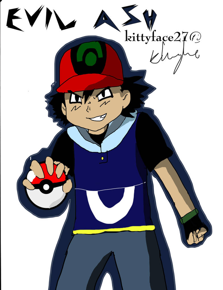 Evil Ash Ketchum by kittyface27 on DeviantArt