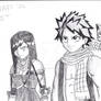 Natsu, Erza, and Happy shaded