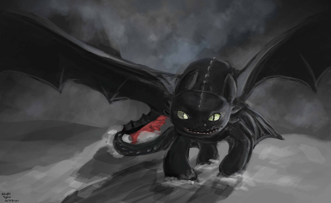 Toothless Intimidating Angry Toothless by kittyface27 on DeviantArt