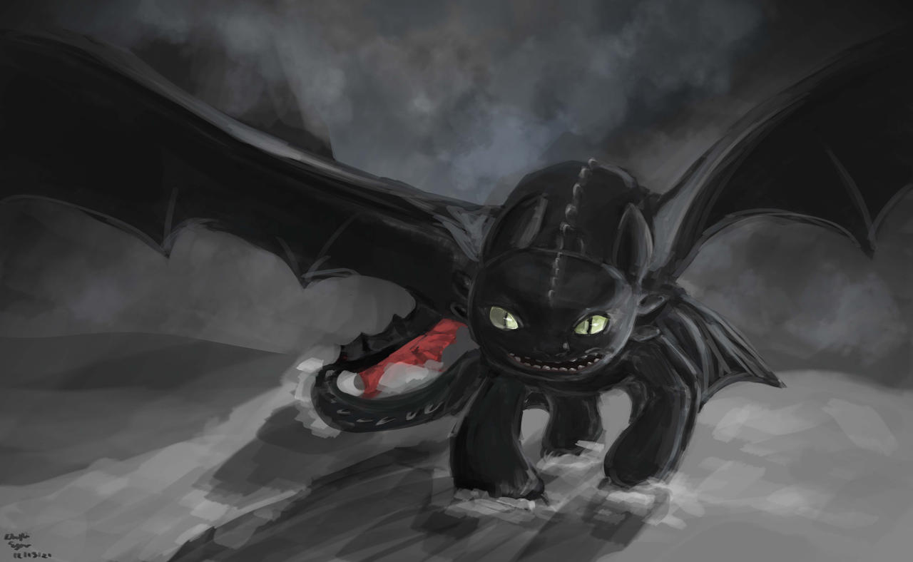 Angry Toothless by kittyface27 on DeviantArt