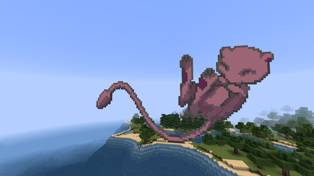 Mew Build Minecraft Mew on minecraft by s3xi-ch1ck on DeviantArt