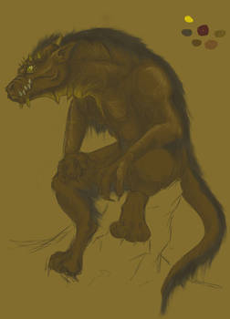 Argonian werewolf -WIP