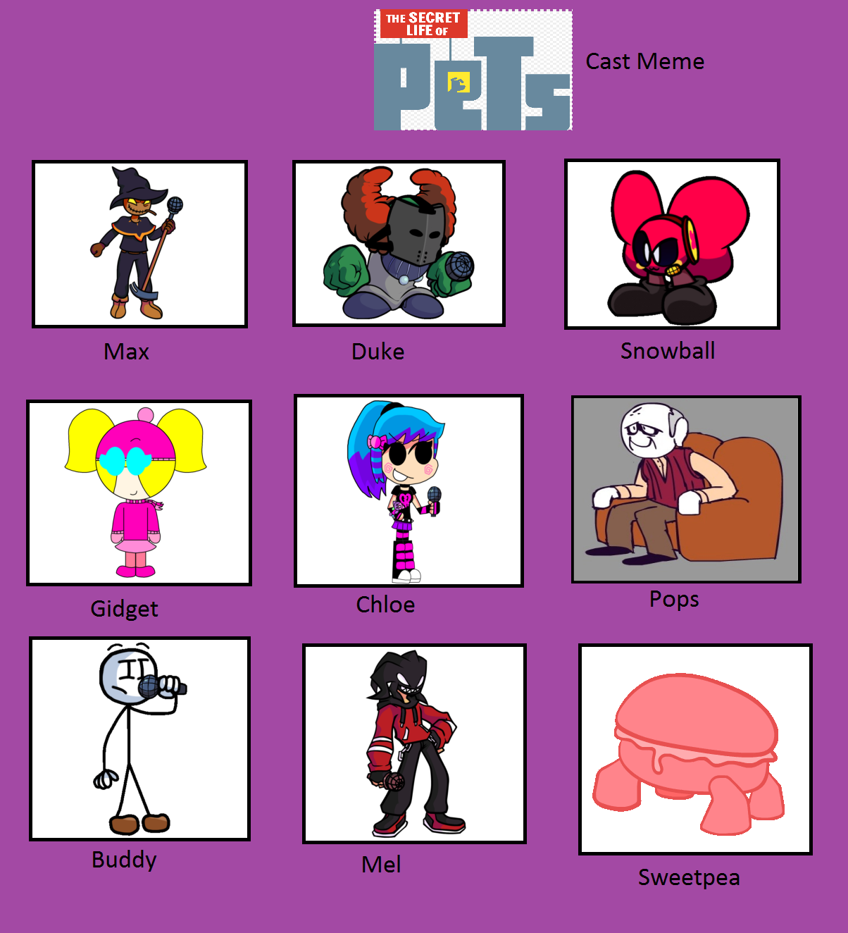 Fnf Cast Meme Fnf Cast Meme
