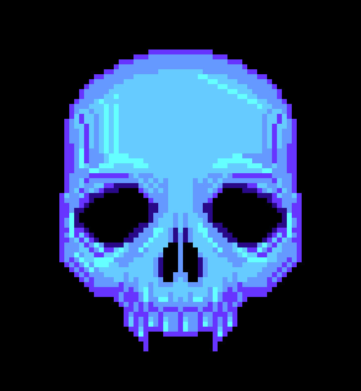 Blue Skull by GoodKnightVik on DeviantArt
