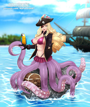 Octopus mermaid / scylla pirate monster girl