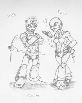 Matoran Set 02 - Hafu and Kotu