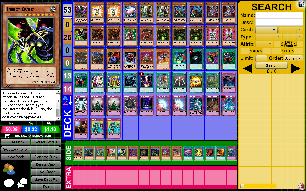 yugioh weevil deck Starter Deck Insector Haga aka Weevil Underwood (Custom Made) This was the 1st prototype made by the goat @venom_romulus92 , it was exclusive and it's not available anymore. But, if you would