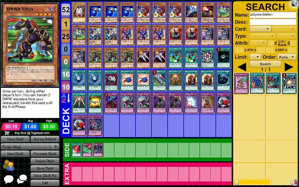 yugioh duke deck Complete Custom for Yu-Gi-Oh! My Ryuji Otogi (Duke Devlin)